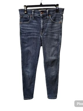 Madewell 10" High Rise Skinny Jeans Dark Wash Women's Size 28